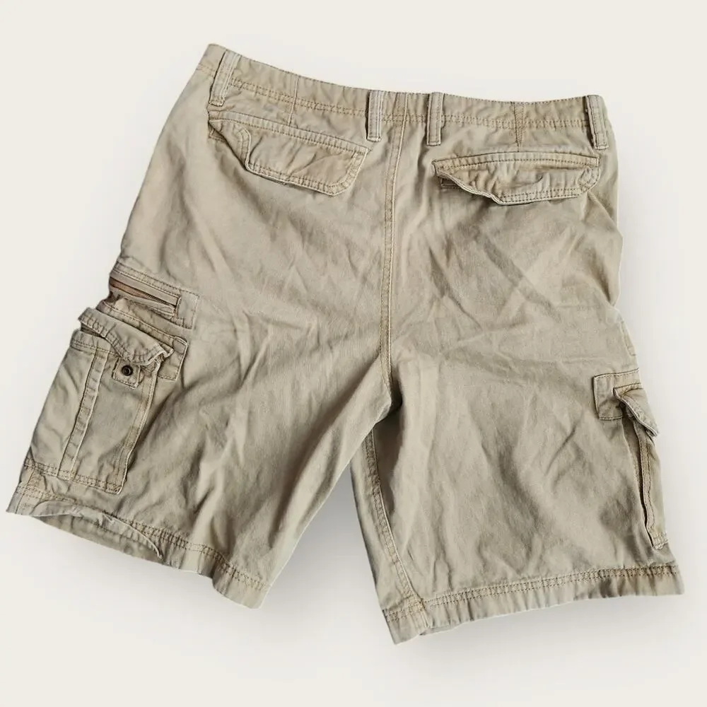 North Pole Original Brand Cargo Shorts Men's Size 36 Beige - Picture 2 of 5